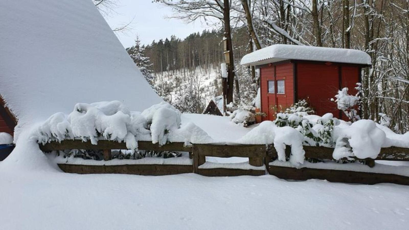 הוילה Ronshausen Ferienhaus Am Wald מראה חיצוני תמונה